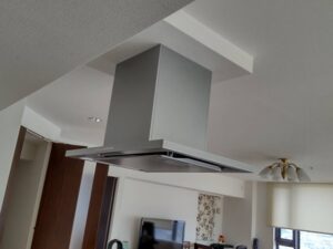 長野キッチン取付け隊　センターレンジフードの取替　施工後 